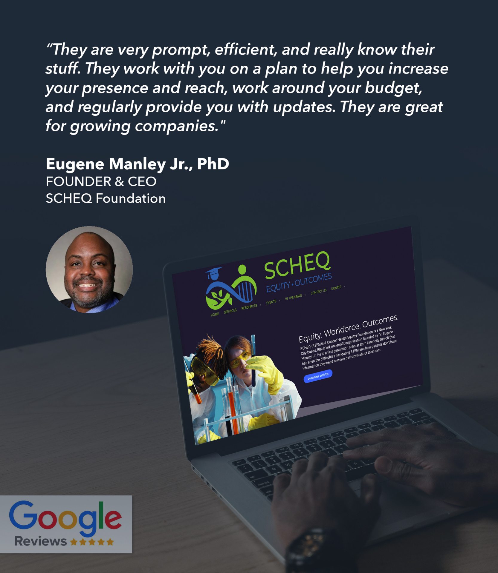 Eugene Manley Jr., PhD, SCHEQ Foundation